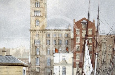 The Telegraph Tower and part of George's Dock ...